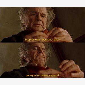 Lord Of Rings   Bilbo   After All Why Not   Apres Tout Pourquoi Pas